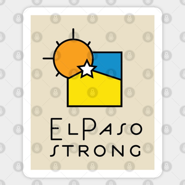 El Paso Strong Sticker by AlexAgent21